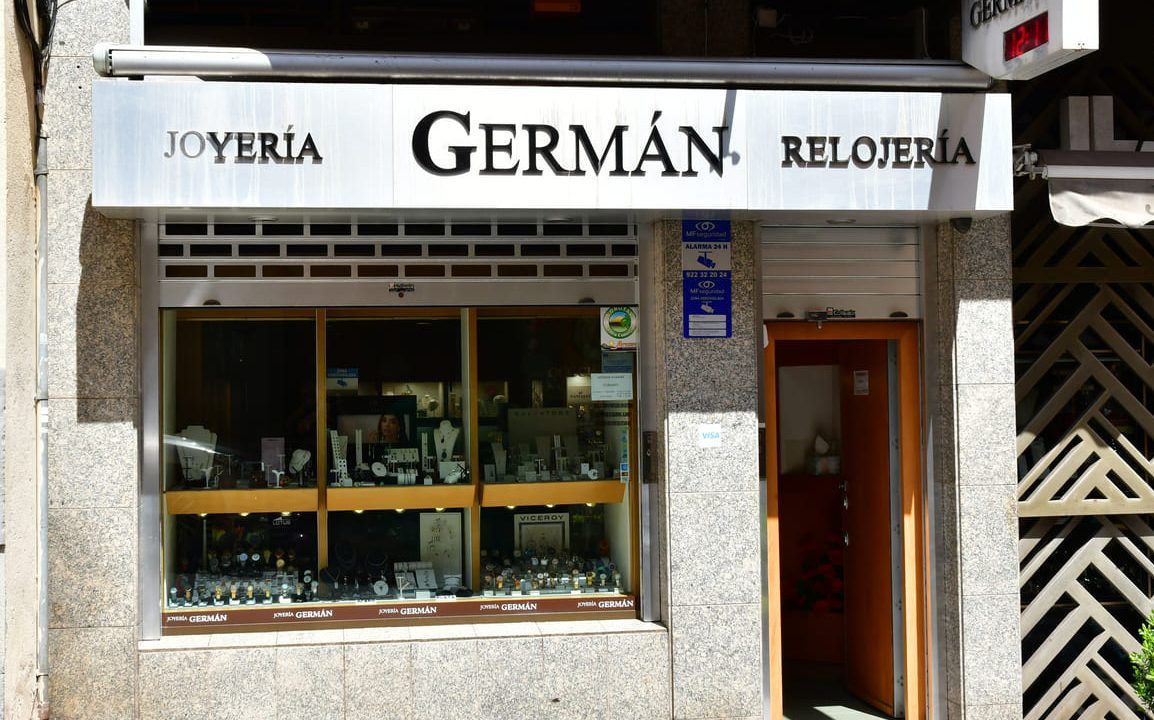 Fachada de Joyería Germán en La Orotava